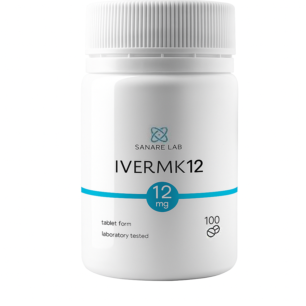 Sanare Lab IVERMK 12 mg 100 Tablets Anti-cancer drugs to eliminate parasites