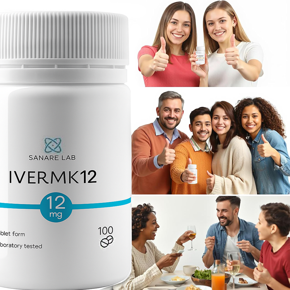 Sanare Lab IVERMK 12 mg 100 Tablets Anti-cancer drugs to eliminate parasites