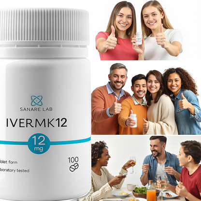 Sanare Lab IVERMK 12 mg 100 Tablets Anti-cancer drugs to eliminate parasites